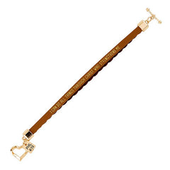 Wrapped In Love Philippians 4:13 - Brown Braided Bracelet