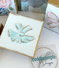 Ballet tutu  |  ballerina dancer textured mini wood block