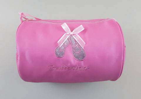 Pink Sparkle Ballet Shoe Duffel