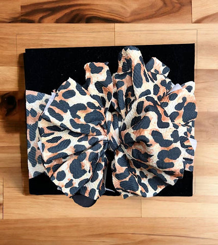 ANIMAL PRINTED LARGE HEADBAND.