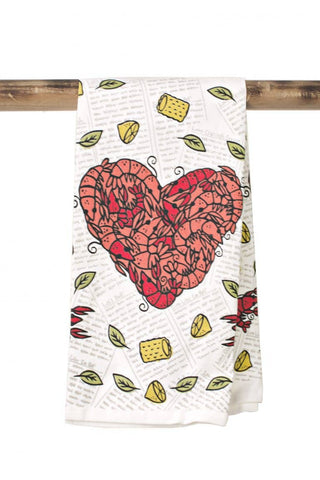 Kitchen Towel - Crawfish Heart
