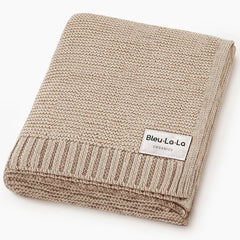 Heritage Knit 100% Organic Cotton Swaddle Baby Blanket