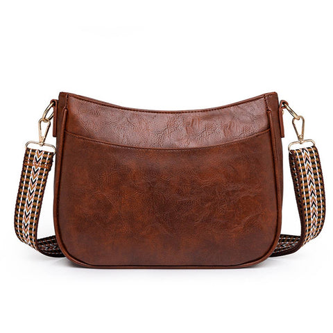 Leisure Shoulder Bag With Large Capacity Retro Crossbody Bag