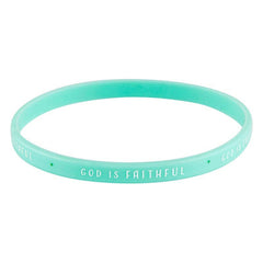 Silicone Bracelet - God Is Faithful - 4pc