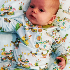3 Little Ducks Infant Premium Bamboo Knotted Gown