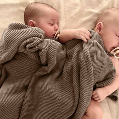 Heritage Knit 100% Organic Cotton Swaddle Baby Blanket