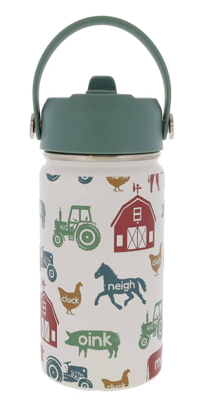 Kids Farmer Jack 12 Oz. Bottle With Straw Cap