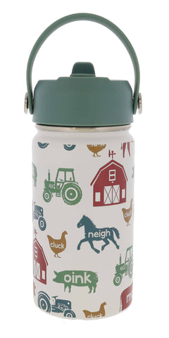 Kids Farmer Jack 12 Oz. Bottle With Straw Cap