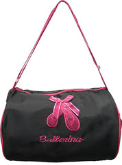 Black Sparkle Ballet Shoe Duffel