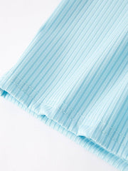 Striped Milk Silk Jumpsuit set