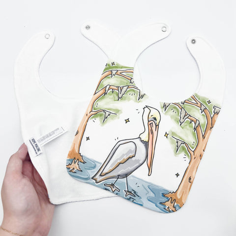 Pelican Cypress Baby Bib Baby Shower Gift New Baby Arrival