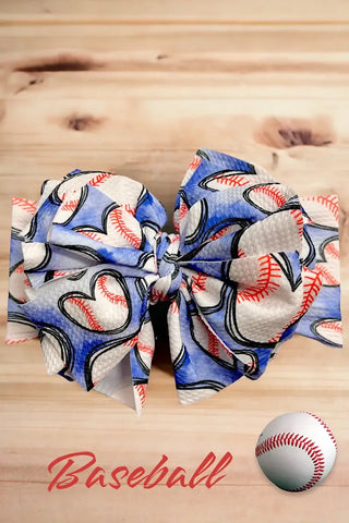 BASEBALL TASSEL BABY HEADBAND.