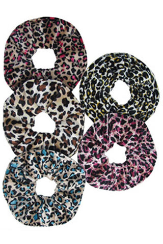 Leopard Print VSCO Girl Hair Tie Scrunchies