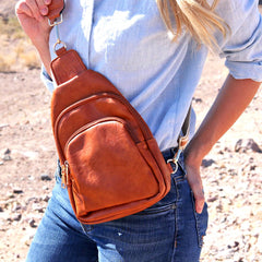 Top Seller! Sling Cross Body Bag | Rebeca Caramel