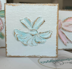 Ballet tutu  |  ballerina dancer textured mini wood block
