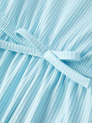 Striped Milk Silk Jumpsuit set