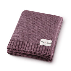 Heritage Knit 100% Organic Cotton Swaddle Baby Blanket