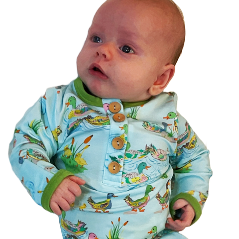 3 Little Ducks Infant Premium Bamboo Knotted Gown