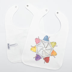 Sno-Ball Wreath Baby Bib