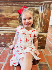 Crawfish / Lobster - Short Sleeve Pocket Dress