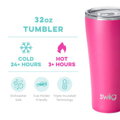 Hot Pink Tumbler (32oz)