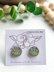 New Orleans Water Meter Stud Earrings