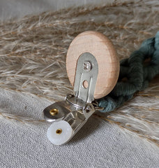 Boho-Style Macrame Pacifier Clip