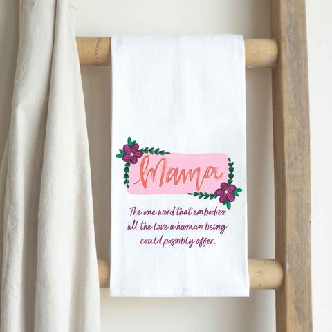Mother's Day Gift, Mama Quote, Kitchen Towels, Gifts for Mom
