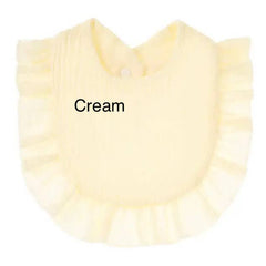 Muslin Ruffle Toddler Bib ($4 ea) Baby Gift, Shower Gift