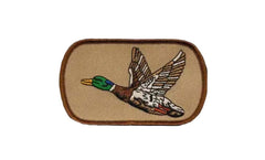 Flying Mallard Duck Embroidered Iron On Patch