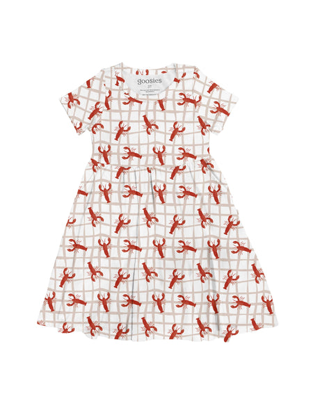 Crawfish / Lobster - Short Sleeve Pocket Dress