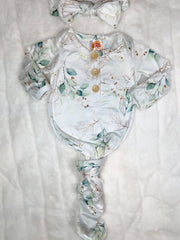 Eucalyptus knotted gown