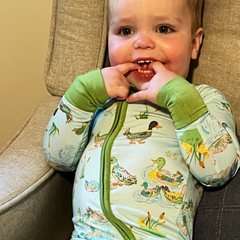 3 Little Ducks Premium Bamboo Convertible Zippy Pajamas