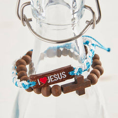 Wood Bead Bracelet - Dark Brown